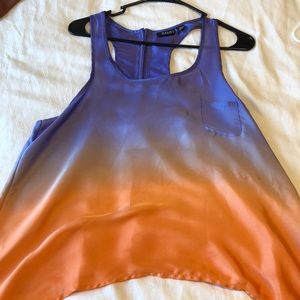 Silk rainbow tank